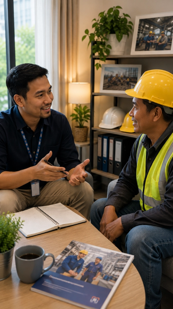 Kandidat sektor konstruksi dan manufaktur Internusa Human Capital